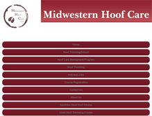 Tablet Screenshot of midwesternhoofcare.com